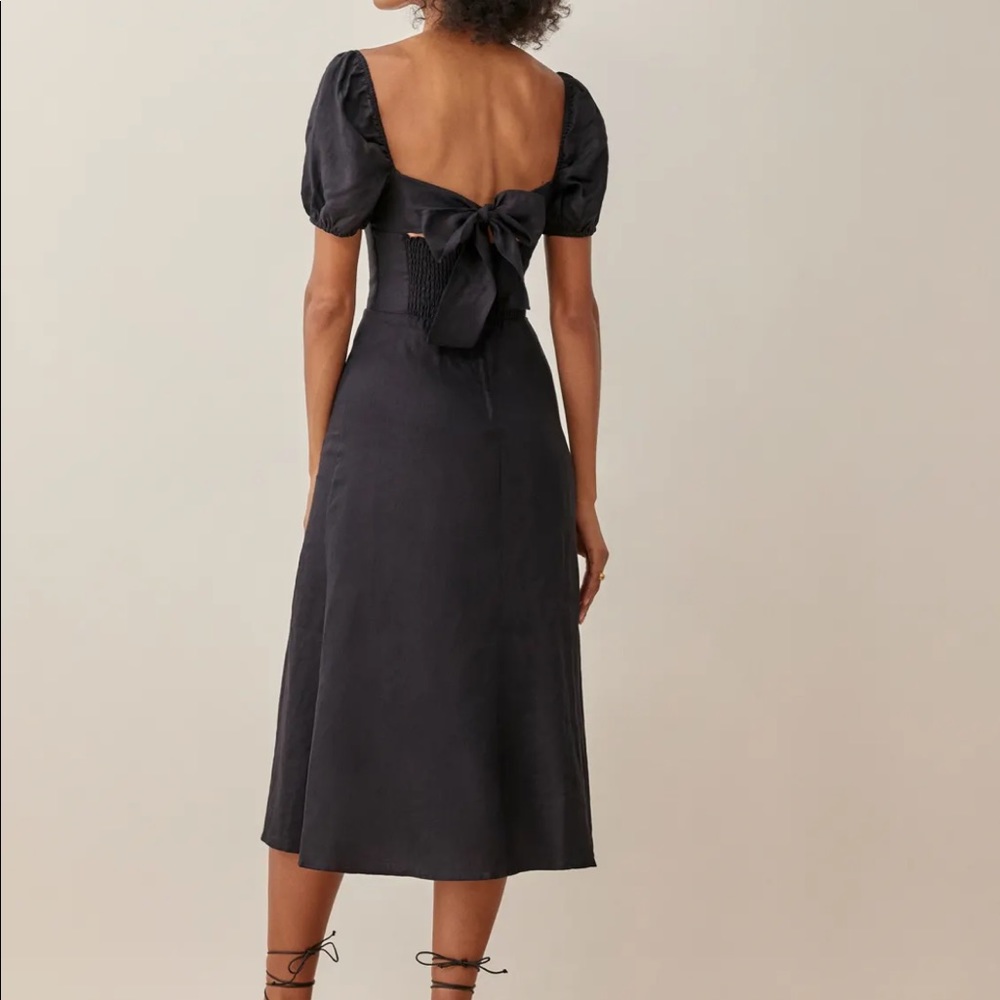 NWOT Reformation Denver Dress Black - Picture 3 of 7